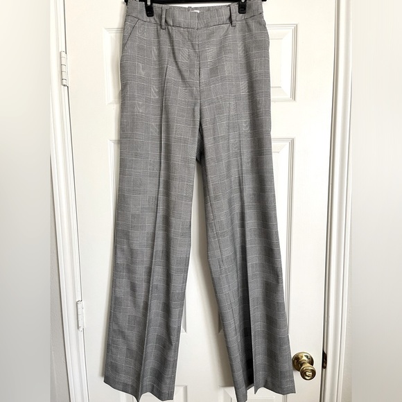 Calvin Klein NWOT Plaid Pleated Pants Size 6 - Picture 1 of 6